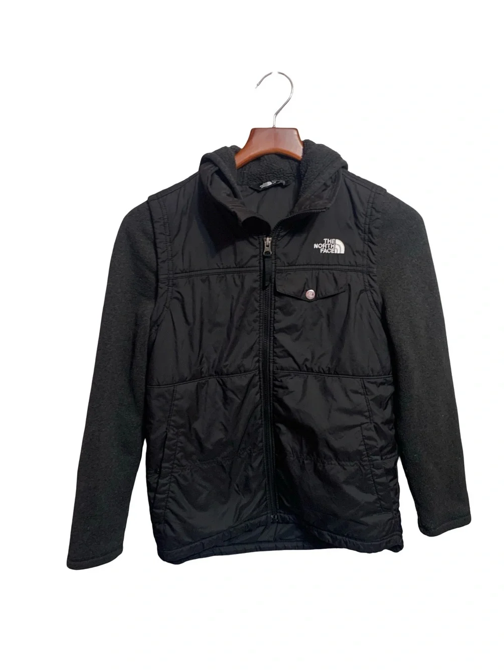 The North Face Boys Large 14-16 Black Fleece Zip Jacket